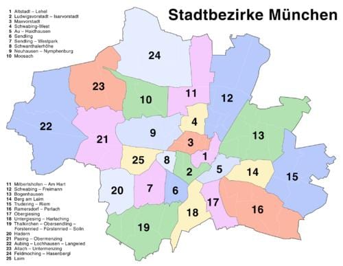 Münhendə xəritə