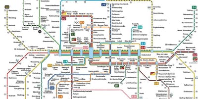 Metro xəritəsi Münih