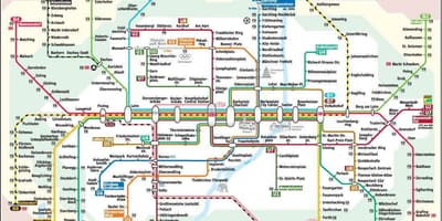 Metro Münhen xəritəsi