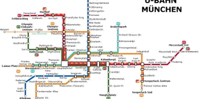 Metro xəritəsi Münih