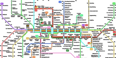 Metro xəritəsi Münhen 